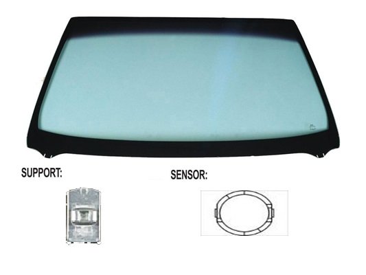 Acceder a la pieza Parabrisas tintado verde control solar + sensor