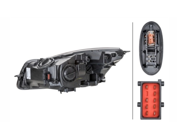 Faro derecho Bi-Xenon D1S + H11 (Hella)  OPEL-INSIGNIA  pour OPEL INSIGNIA   pour OPEL INSIGNIA