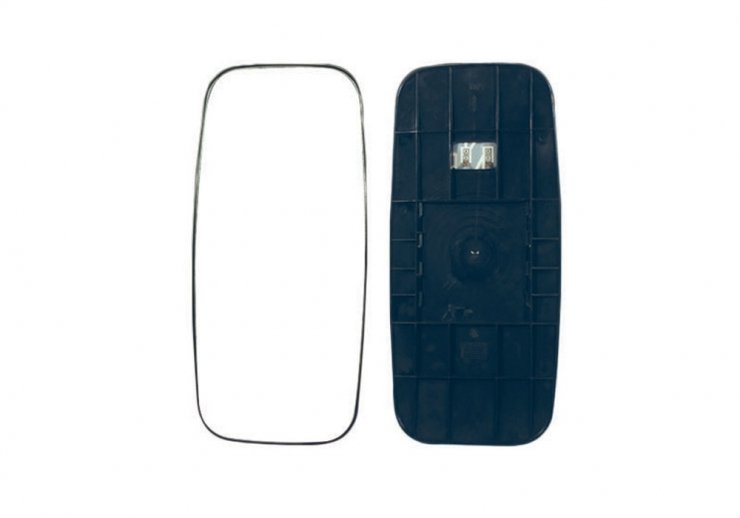 Cristal + soporte reversible, convexo, térmico, 24V (Clase II) pour VOLVO FM 10  pour VOLVO FM 10