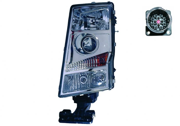 Faro delantero derecho eléctrico H7 + H7 + H7 + H7 (Redondo - 24V) pour VOLVO FM 9  pour VOLVO FM 9