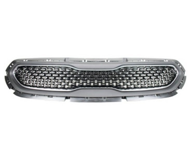 Acceder a la pieza Rejilla negra con marco cromado