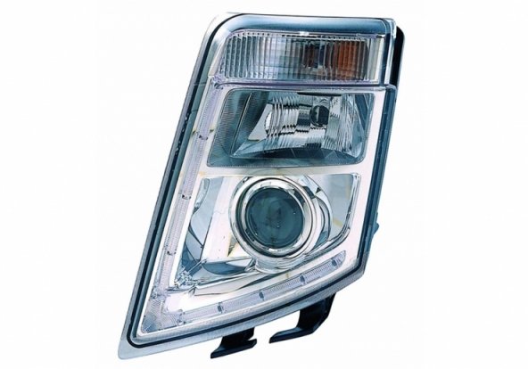 Acceder a la pieza Faro manual izquierdo con luz de día Xenon y LED H7 + D2S