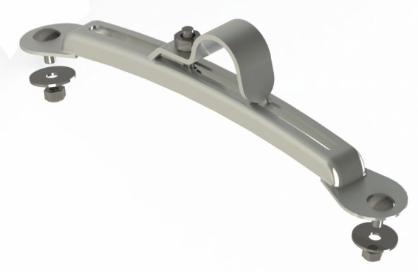 Acceder a la pieza Brida soporte guardabarros regulable Ø42 (L=356)