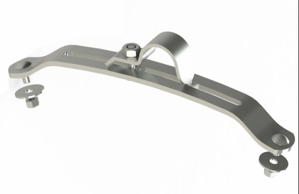 Acceder a la pieza Pack 4 bridas soporte guardabarros regulable Ø42 (L=343)