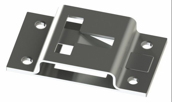 Acceder a la pieza Sujetapuertas hembra 80x45 (acero inoxidable)