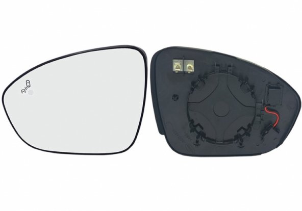 Acceder a la pieza Cristal + soporte izquierdo, térmico, convexo y side (2 pines)