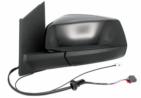 Acceder a la pieza Retrovisor eléctrico izquierdo, convexo, térmico, con antena y negro brillante (5 pines)