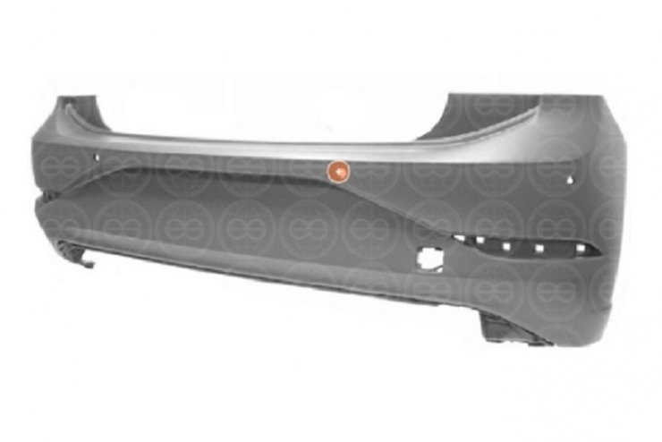 Parachoques trasero imprimado 4 sensores ACCESSOIRE-ACCESORIO EXTERIOR pour VOLKSWAGEN POLO  pour VOLKSWAGEN POLO