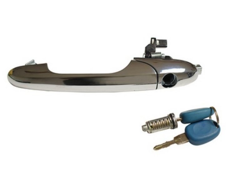 Acceder a la pieza Manilla exterior delantera izquierda cromada con agujero y juego de llaves