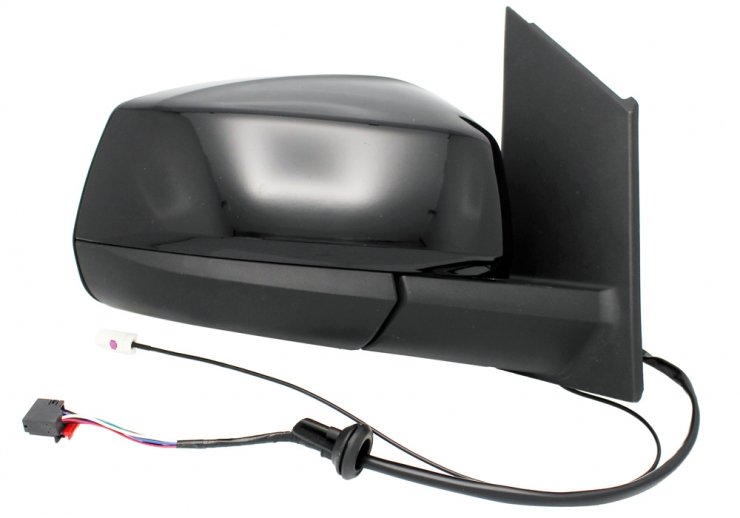 Retrovisor eléctrico derecho, convexo, térmico, abatible, con antena y negro brillante (5 pines) VOLKSWAGEN-CADDY pour VOLKSWAGEN CADDY  pour VOLKSWAGEN CADDY