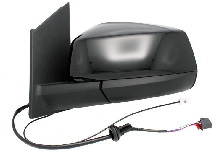 Retrovisor eléctrico izquierdo, convexo, térmico, abatible, con antena y negro brillante (5 pines) VOLKSWAGEN-CADDY pour VOLKSWAGEN CADDY  pour VOLKSWAGEN CADDY