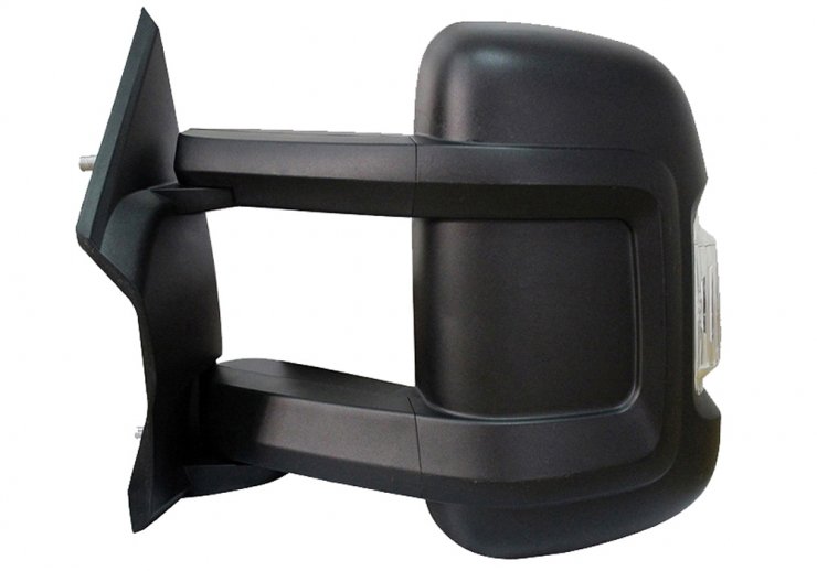 Retrovisor manual izquierdo, ángulo muerto, convexo, con intermitente (2 pines) (largo) FIAT-DUCATO pour CITROEN JUMPER  pour CITROEN JUMPER