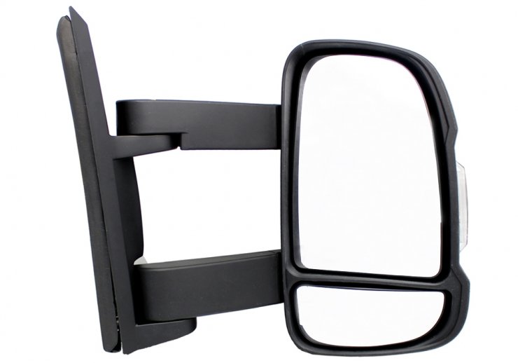 Retrovisor manual derecho, ángulo muerto, convexo, con intermitente (2 pines) (largo) FIAT-DUCATO pour CITROEN JUMPER  pour CITROEN JUMPER