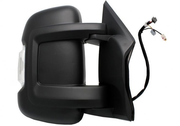 Retrovisor eléctrico derecho, ángulo muerto, convexo, térmico, abatible, con intermitente, antena, (10 pines) (corto) FIAT-DUCATO pour CITROEN JUMPER  pour CITROEN JUMPER