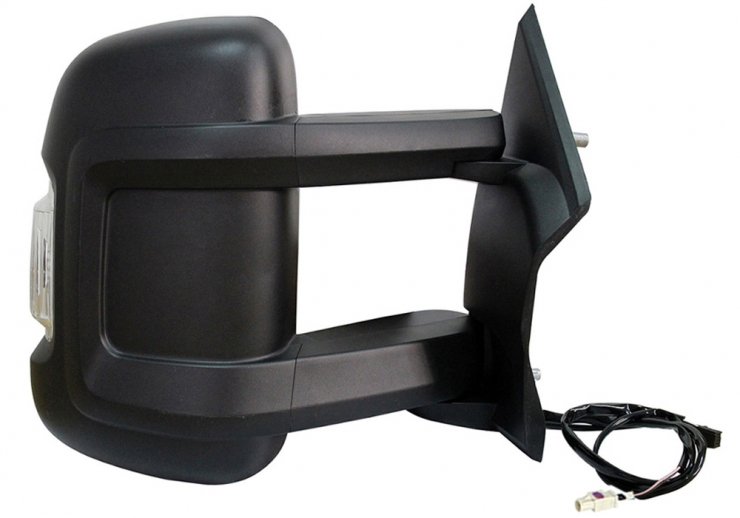 Retrovisor eléctrico derecho, ángulo muerto, convexo, térmico, con intermitente, antena (8 pines) (largo) FIAT-DUCATO pour CITROEN JUMPER  pour CITROEN JUMPER
