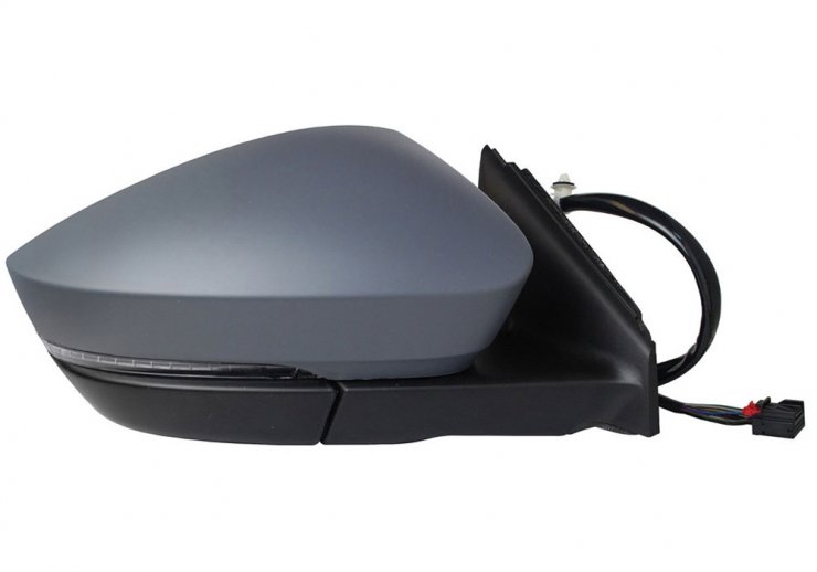 Retrovisor eléctrico derecho, convexo, térmico, imprimado, abatible, con intermitente, cortesía, memoria, LED (15 pines) SKODA-KAROQ pour SKODA KAROQ  pour SKODA KAROQ