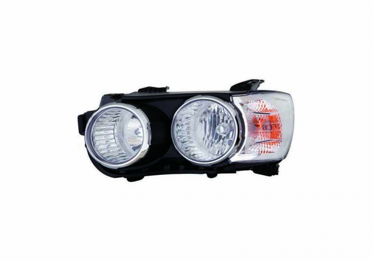 Faro eléctrico izquierdo, cromado, H1+H7 (motor)  pour CHEVROLET AVEO  pour CHEVROLET AVEO