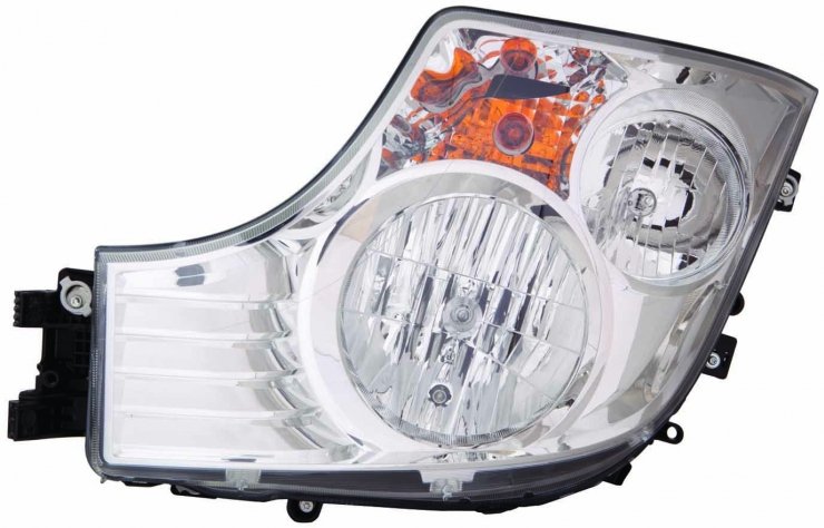 Faro manual derecho, luz de día, H1+H7 MAN-TGE pour MERCEDES ACTROS  pour MERCEDES ACTROS