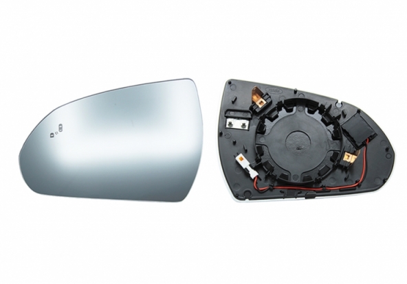 Acceder a la pieza Cristal + soporte retrovisor izquierdo, convexo, térmico, side (4 pines)