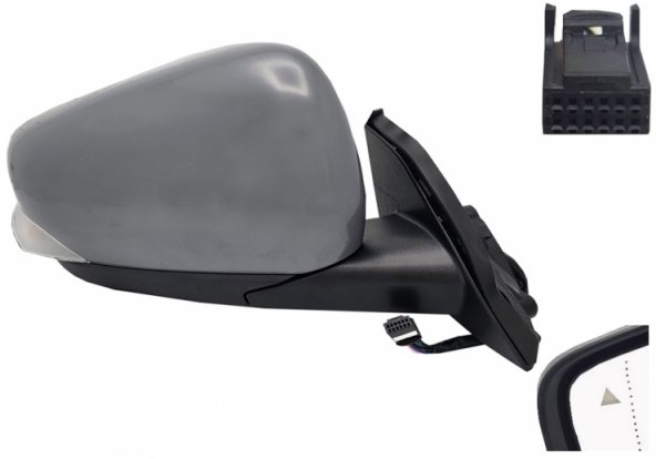 Acceder a la pieza Retrovisor eléctrico derecho, asférico, térmico, imprimado, abatible, con intermitente, sonda, side (12 pines)