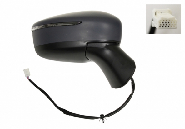 Acceder a la pieza Retrovisor eléctrico derecho, convexo, térmico, imprimado, con intermitente Acceder a la pieza Retrovisor eléctrico derecho, convexo, térmico, imprimado, con intermitente