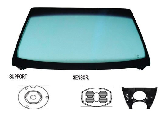 Acceder a la pieza Parabrisas tintado verde control solar + sensor