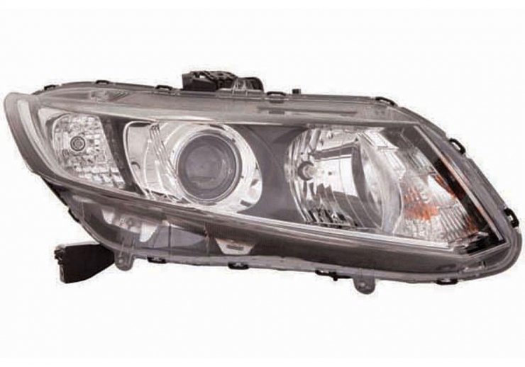 Acceder a la pieza Faro eléctrico derecho negro con luz de día H11 + HB3