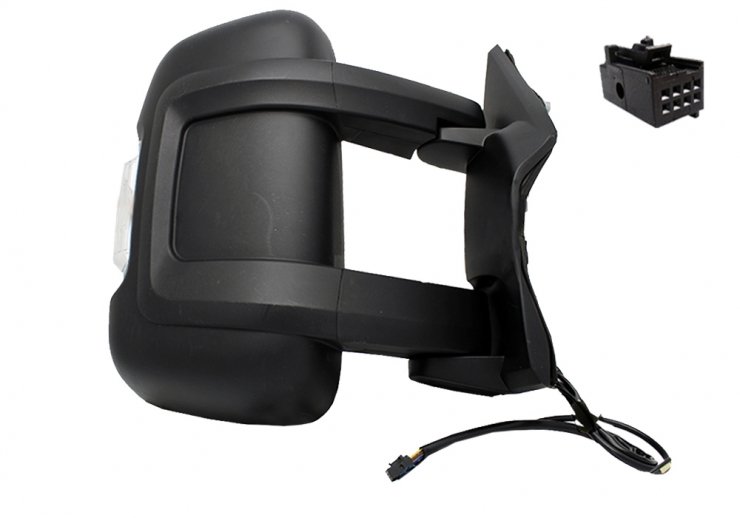 Acceder a la pieza Retrovisor eléctrico derecho, convexo, térmico, con intermitente, antena (8 pines) (medio)