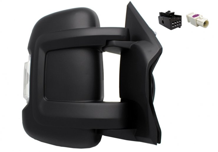 Acceder a la pieza Retrovisor eléctrico derecho, convexo, térmico, con intermitente, antena (8 pines) (corto)