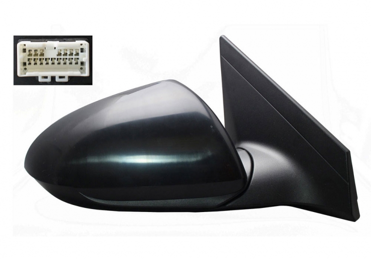 Acceder a la pieza Retrovisor eléctrico derecho, convexo, térmico, imprimado (5 pines)