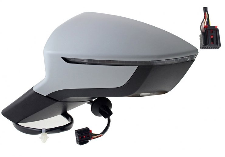 Acceder a la pieza Retrovisor eléctrico derecho, convexo, térmico, imprimado, con intermitente (6 pines)