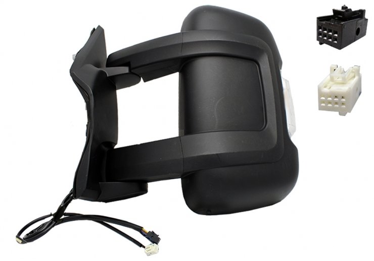 Acceder a la pieza Retrovisor eléctrico izquierdo, convexo, térmico, con intermitente, sonda (10 pines) (medio)