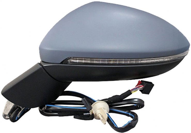 Acceder a la pieza Retrovisor eléctrico izquierdo, asférico, térmico, imprimado, abatible, con intermitente, cortesía (11 pines)