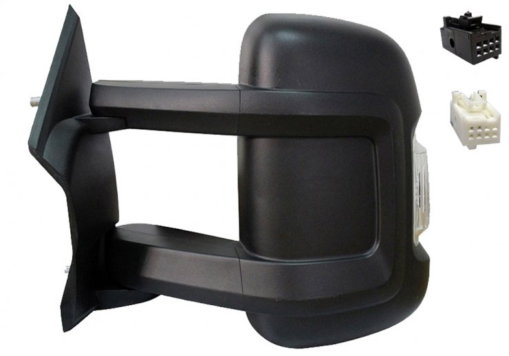 Acceder a la pieza Retrovisor manual izquierdo, convexo, con intermitente (2 pines) (largo)