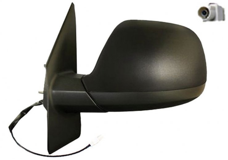 Retrovisor izquierdo manual, asférico y con antena VOLKSWAGEN-TRANSPORTER T5 pour VOLKSWAGEN MULTIVAN  pour VOLKSWAGEN MULTIVAN