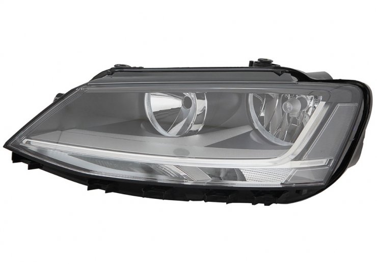 Faro eléctrico izquierdo, LED, H7+H7 (motor) VOLKSWAGEN-JETTA  pour VOLKSWAGEN JETTA   pour VOLKSWAGEN JETTA
