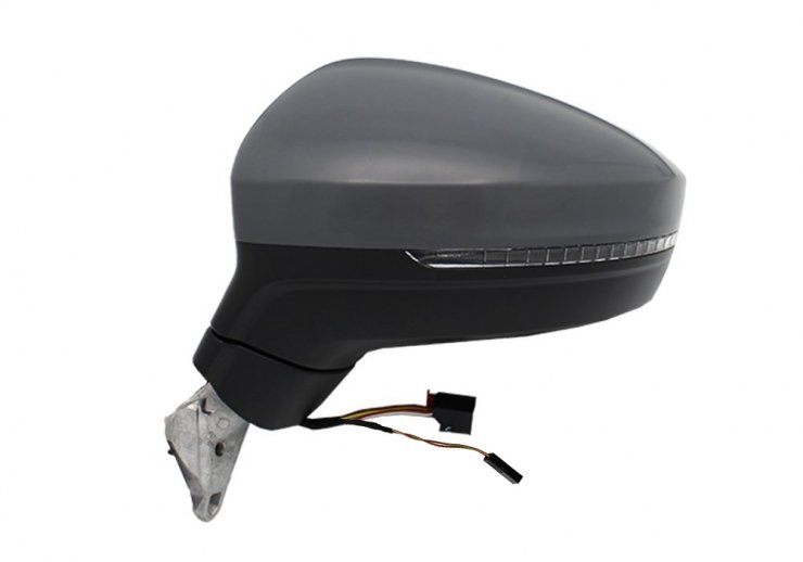 Retrovisor eléctrico izquierdo, asférico, térmico, imprimado, con intermitente, LED, side (8 pines) VOLKSWAGEN-TIGUAN pour VOLKSWAGEN TIGUAN  pour VOLKSWAGEN TIGUAN