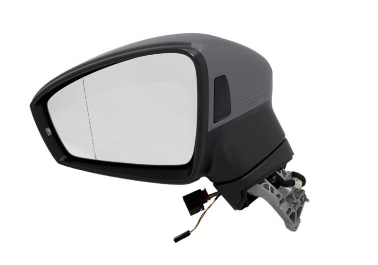 Retrovisor eléctrico izquierdo, asférico, térmico, imprimado, con intermitente, LED, side (8 pines) VOLKSWAGEN-TIGUAN pour VOLKSWAGEN TIGUAN  pour VOLKSWAGEN TIGUAN