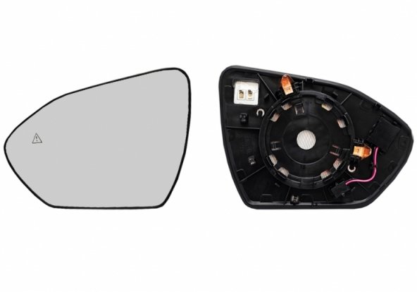 Acceder a la pieza Cristal + soporte retrovisor izquierdo, convexo, térmico, side (4 pines)