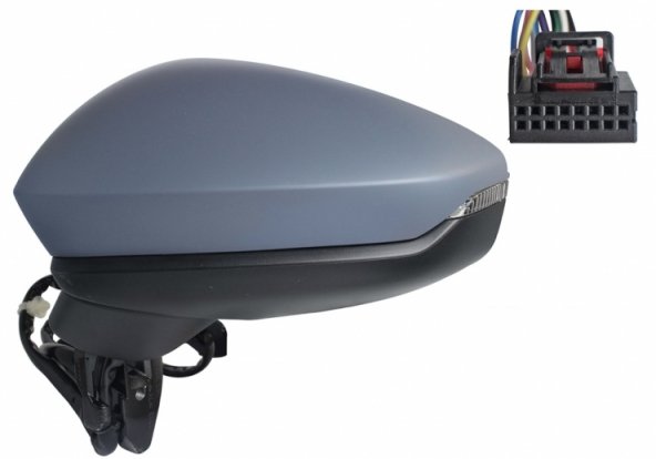 Acceder a la pieza Retrovisor eléctrico izquierdo, asférico, imprimado, abatible, con intermitente, LED (10 pines)