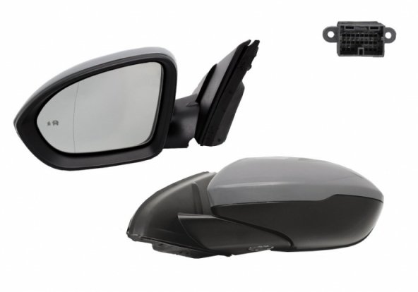 Acceder a la pieza Retrovisor eléctrico izquierdo, asférico, térmico, imprimado, abatible, cortesía, memoria, side (14 pines)