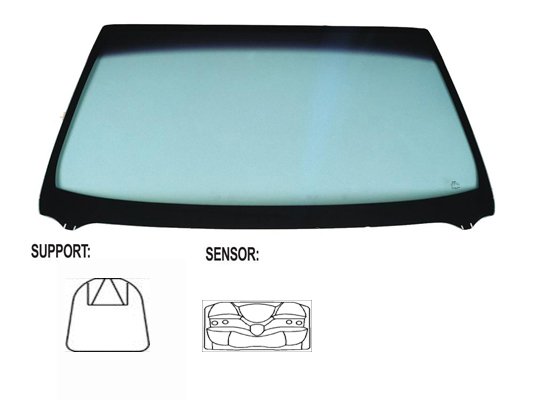 Acceder a la pieza Parabrisas verde, sensor lluvia/luz