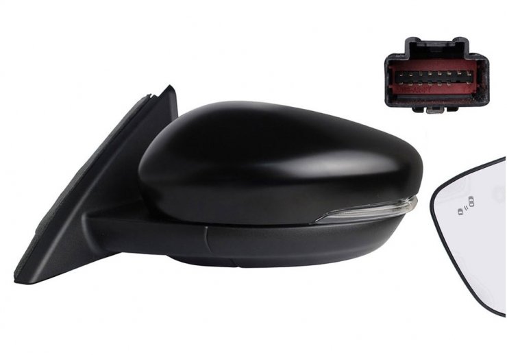 Acceder a la pieza Retrovisor eléctrico izquierdo, convexo, térmico, imprimado, abatible, con intermitente, cortesía, memoria, side (15 pines)