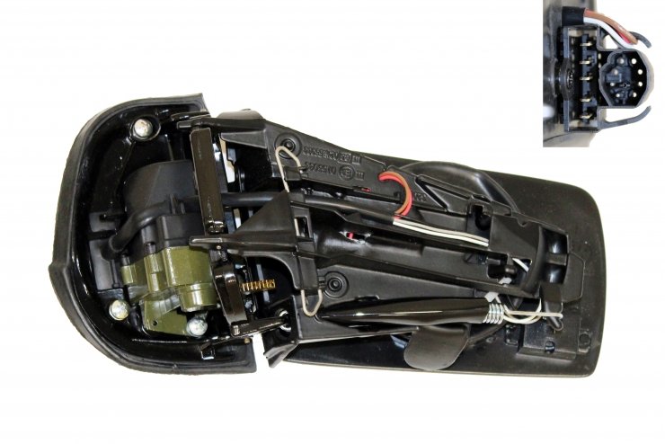 Acceder a la pieza Cuerpo retrovisor eléctrico izquierdo, asférico, térmico, abatible (7 pines) (conector circular)