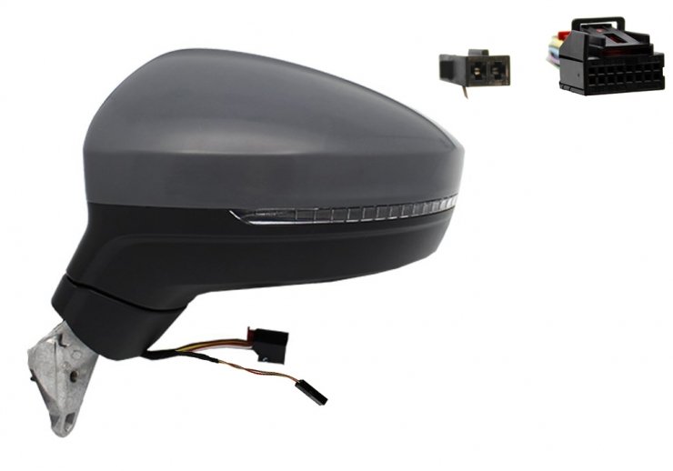 Acceder a la pieza Retrovisor eléctrico izquierdo, asférico, térmico, imprimado, abatible, con intermitente, cortesía, side (11 pines)