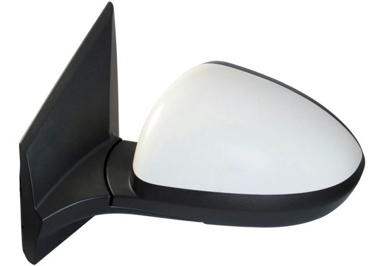 Retrovisor eléctrico izquierdo, convexo, térmico, imprimado, base negra (5 pines)  pour CHEVROLET AVEO  pour CHEVROLET AVEO