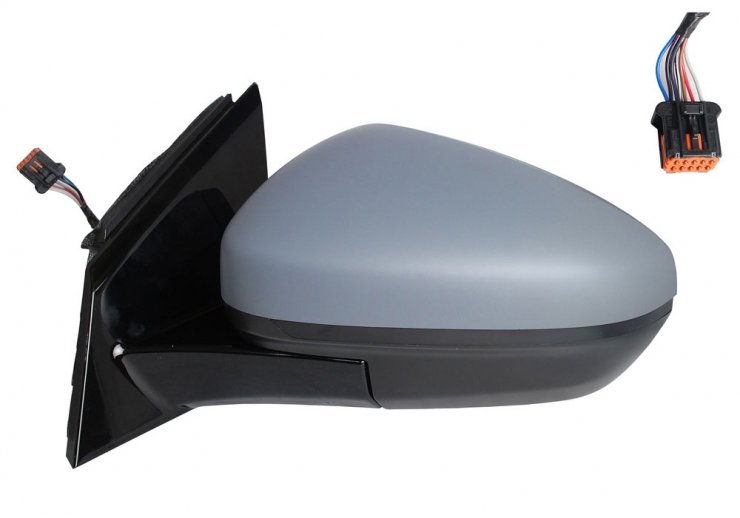 Retrovisor eléctrico izquierdo, convexo, térmico, imprimado (6 pines)  pour OPEL GRANDLAND  pour OPEL GRANDLAND