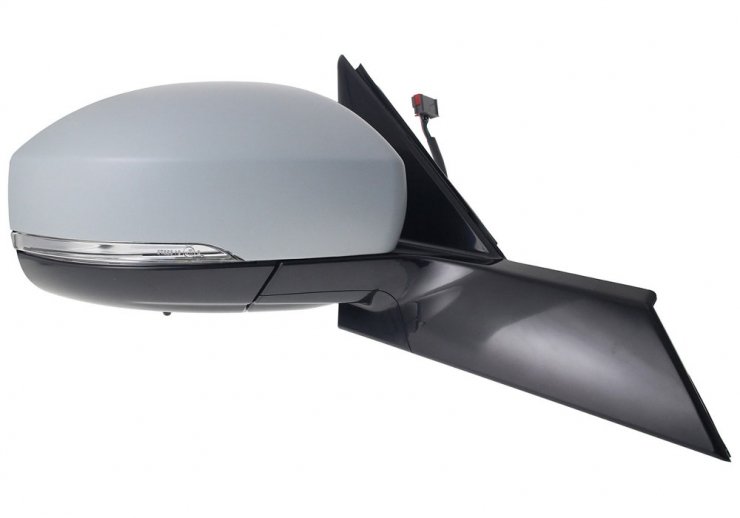 Retrovisor eléctrico derecho, convexo, térmico, imprimado, abatible, con intermitente, cortesía, LED (8 pines)  pour LAND ROVER DISCOVERY  pour LAND ROVER DISCOVERY