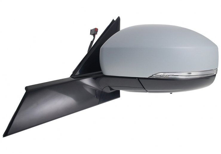 Retrovisor eléctrico izquierdo, convexo, térmico, imprimado, abatible, con intermitente, sonda, cortesía, memoria, LED, side (18 pines)  pour LAND ROVER DISCOVERY  pour LAND ROVER DISCOVERY