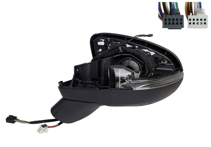 Acceder a la pieza Cuerpo de retrovisor eléctrico izquierdo, térmico, con intermitente, memoria, LED, side (5 pines, 8 pines)